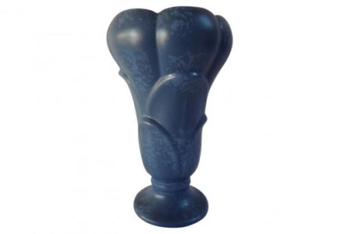 RumRill Blue Stipple Tulip Vase  c.1938-42